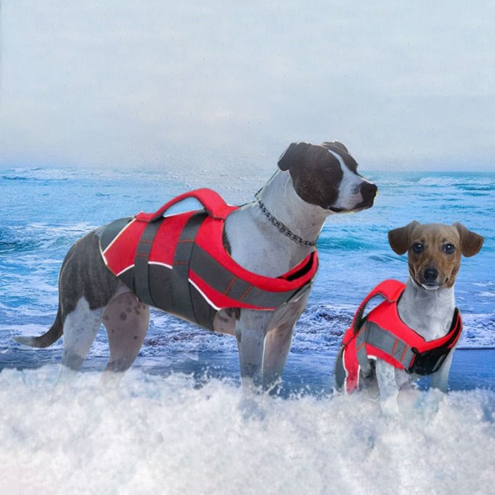 Dog Life Jacket - Reflective Dog Life Jacket Adjustable Breathable