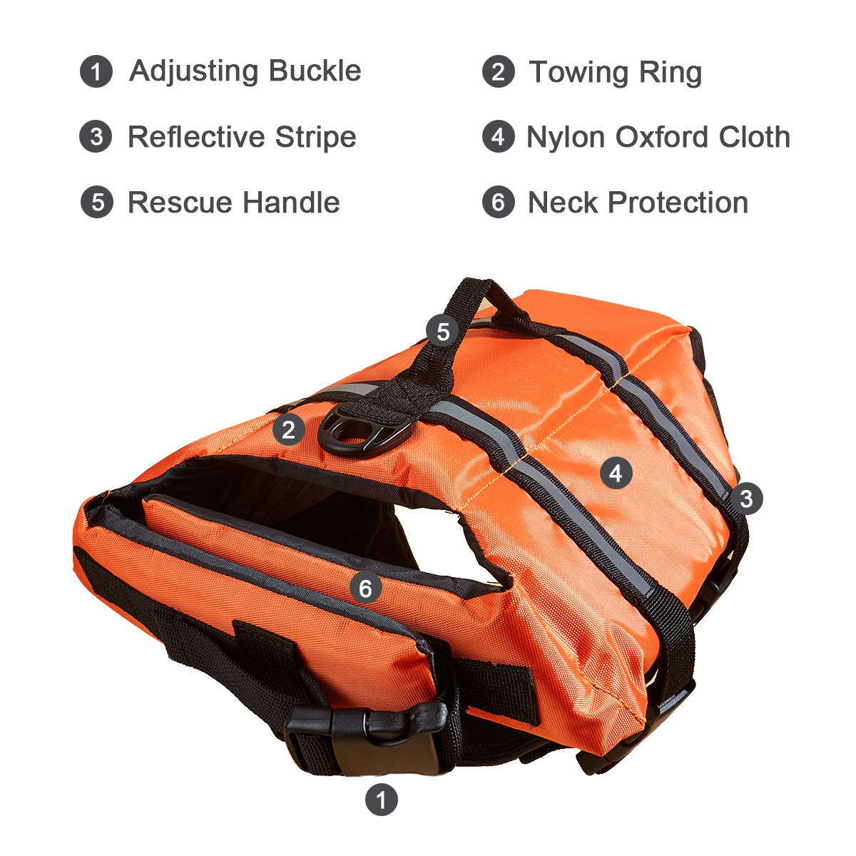Reflective Adjustable Pet Life - Dog Life Jacket บทวิจารณ์และราคา