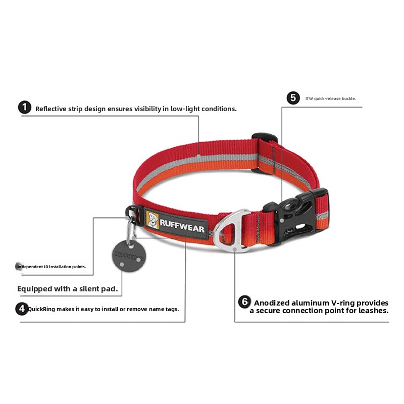 Ruffwear Reflective Dog Collar - Pet Supplies For Less บทวิจารณ์และราคา