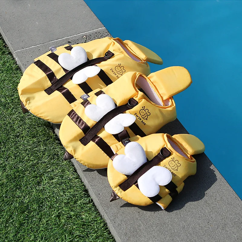 Summer Little Bee Dog Swimsuit - Dog Life Jacket บทวิจารณ์และราคา