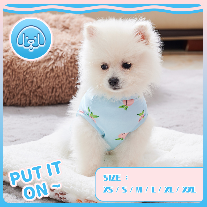 Pink Peach Pattern Vest for Pe - Pet Supplies York บทวิจารณ์และราคา