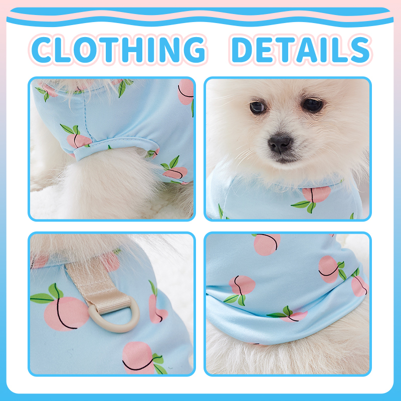 Pink Peach Pattern Vest for Pe - Pet Supplies York บทวิจารณ์และราคา