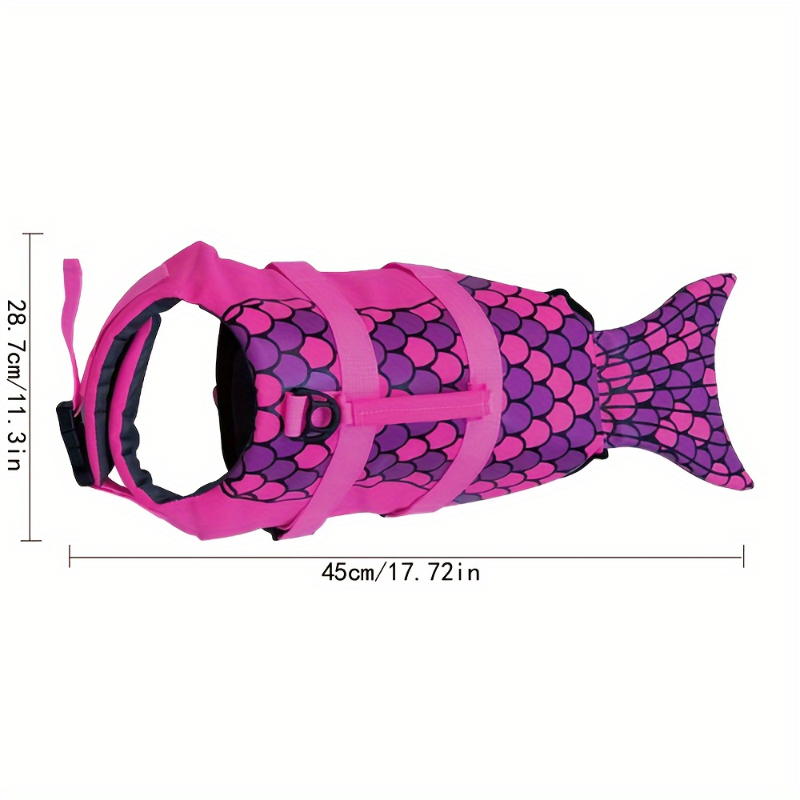Shark/Mermaid Dog Life Jacket  - Dog Life Jacket บทวิจารณ์และราคา