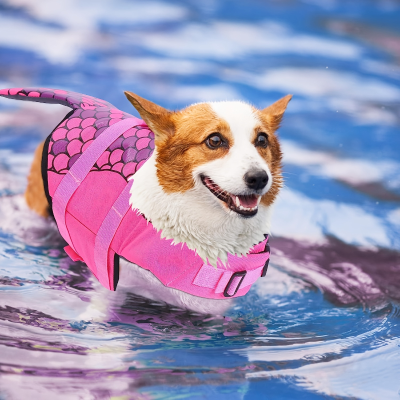 Shark/Mermaid Dog Life Jacket  - Dog Life Jacket บทวิจารณ์และราคา
