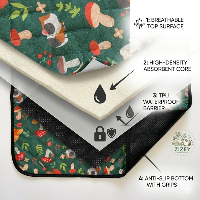 Hamster Bedding Mat Washable R - Hedgehog Bedding Liner บทวิจารณ์และราคา
