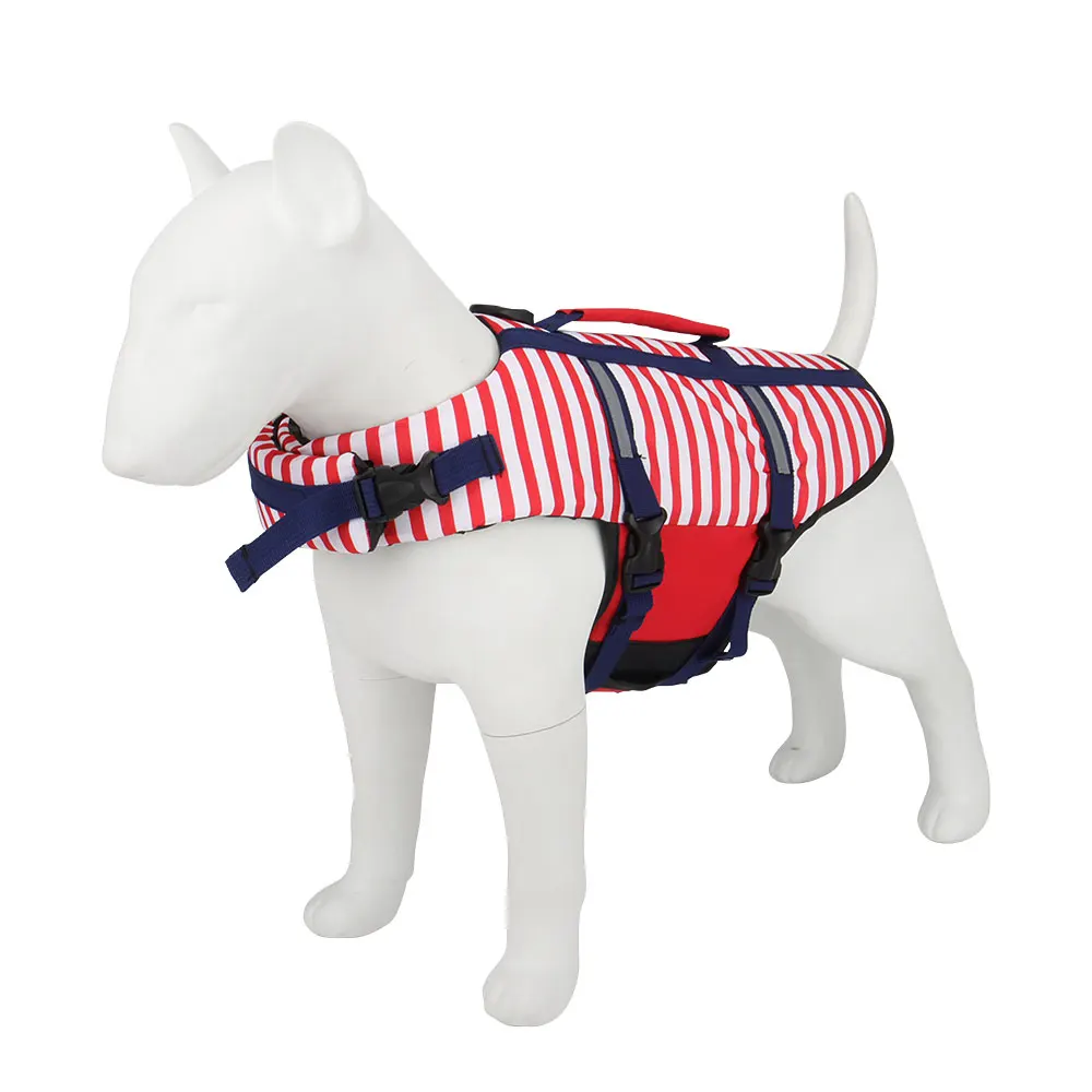 Summer Striped Pet Dog Life Sw - Dog Life Jacket บทวิจารณ์และราคา