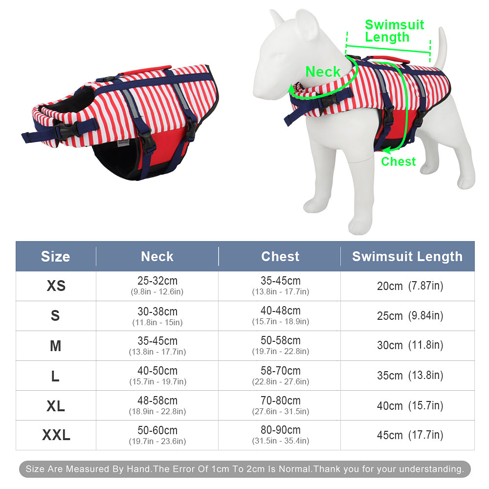 Summer Striped Pet Dog Life Sw - Dog Life Jacket บทวิจารณ์และราคา