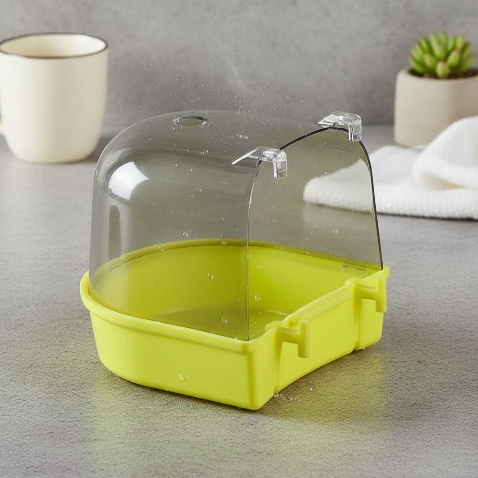 Bird Bathing Box Easy to Insta - Pet Supplies Usa บทวิจารณ์และราคา