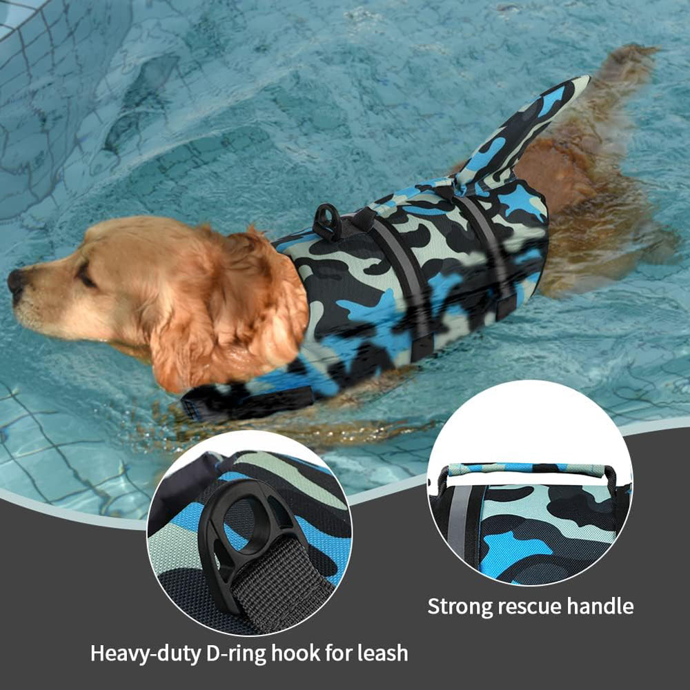 Dog Life Jacket Shark Ripstop  - Dog Life Jacket บทวิจารณ์และราคา