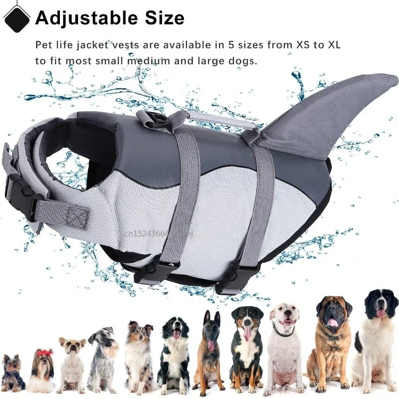 Shark Dog Life Jacket Enhanced - Dog Life Jacket บทวิจารณ์และราคา