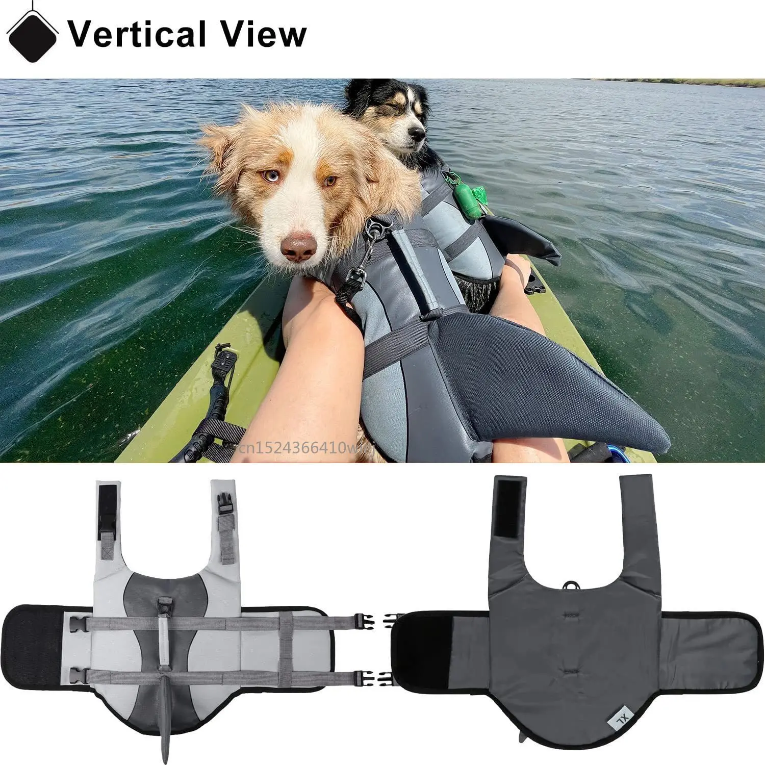 Shark Dog Life Jacket Enhanced - Dog Life Jacket บทวิจารณ์และราคา