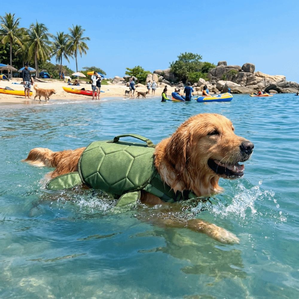 Cute Turtle Shape Pet Life Jac - Dog Life Jacket บทวิจารณ์และราคา