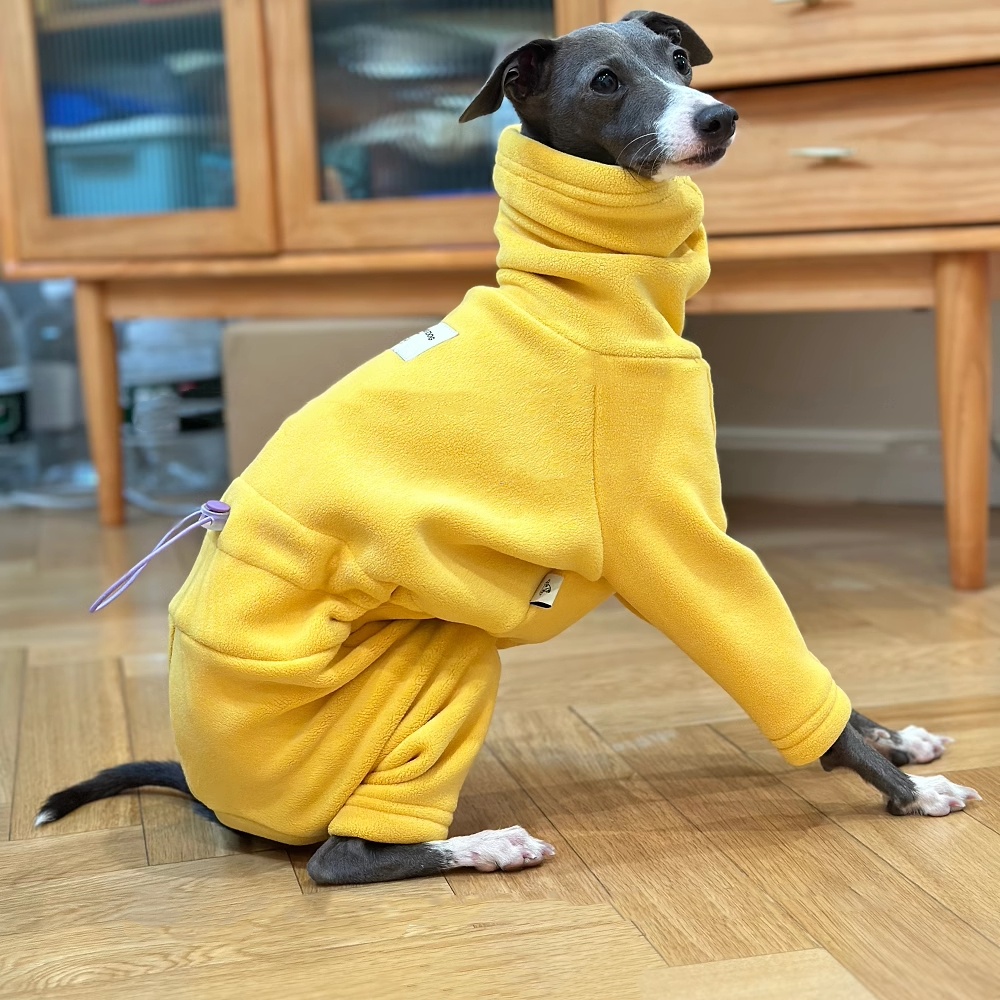 Warm Yellow Fleece Sweater for - Dog Life Jacket บทวิจารณ์และราคา