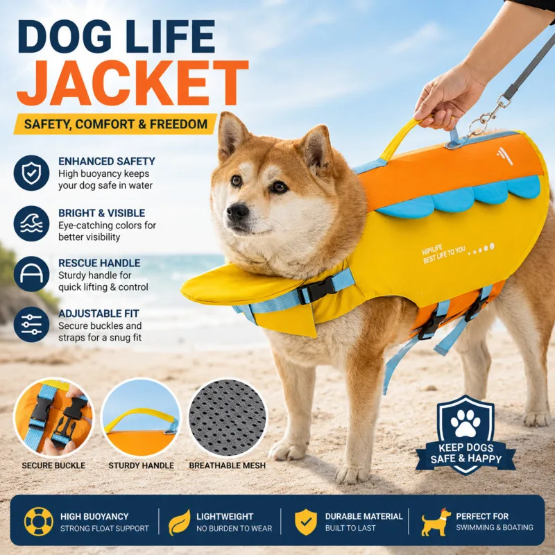 Dog Life Jacket Dinosaur Safet - Dog Life Jacket บทวิจารณ์และราคา