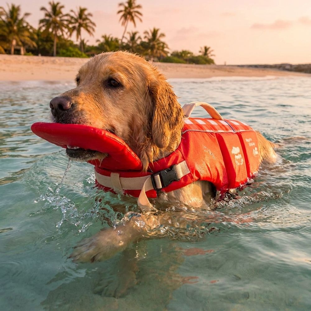 Waterproof Dog Life Jacket Bre - Dog Life Jacket บทวิจารณ์และราคา